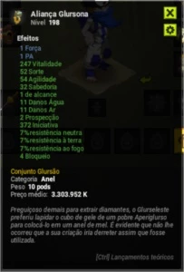 Aliança Glursona Exo AP - Dofus