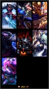 Conta GOLD IV - 28 campeões - 7 skins - League of Legends LOL