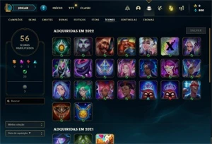 Conta LOL prata II com 5 skins épicas - League of Legends