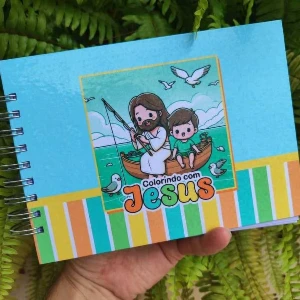 PDF do Livro de colorir infantil Colorindo com Jesus 2x1 - eBooks