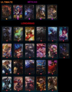 ⭐ Diamante 3 ⭐155 skins ⭐ - League of Legends LOL