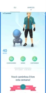Conta Pokémon Lvl 40 Azul