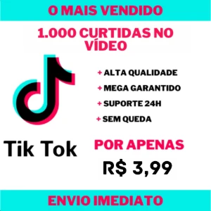 1.000 Curtidas do TikTok