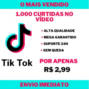 1.000 Curtidas do TikTok
