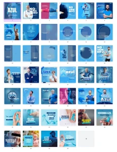 Pack Canva Novembro Azul - 40 Artes Editáveis - Serviços Digitais