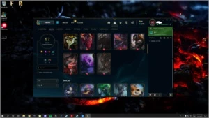 conta lol baratinha dono único 96 campeões 67 skins - League of Legends