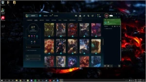 conta lol baratinha dono único 96 campeões 67 skins - League of Legends