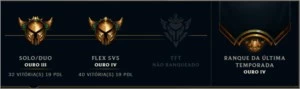 Conta league of legends com 101 skins, gold 3 LOL