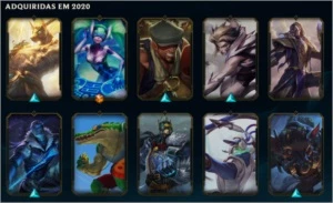 Conta league of legends com 101 skins, gold 3 LOL