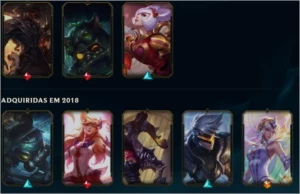 Conta league of legends com 101 skins, gold 3 LOL