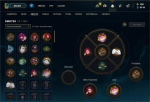 Conta ouro 3 com 31 Champs e 2 Skins +2 Fragmentos - League of Legends LOL