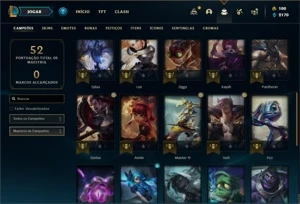 Conta ouro 3 com 31 Champs e 2 Skins +2 Fragmentos - League of Legends LOL