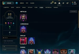 Conta ouro 3 com 31 Champs e 2 Skins +2 Fragmentos - League of Legends LOL