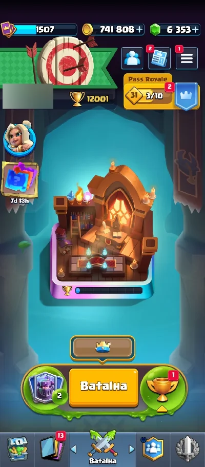 Conta Clash Royale 12k  de Troféus