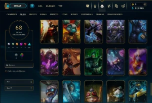 Diamante 4 com 85 Champs e 68 Skins ( JG / MID ) - League of Legends LOL