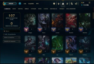 Diamante 4 com 85 Champs e 68 Skins ( JG / MID ) - League of Legends LOL
