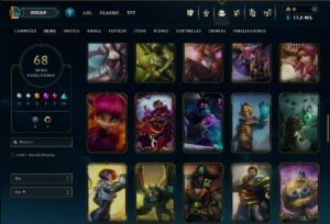 Diamante 4 com 85 Champs e 68 Skins ( JG / MID ) - League of Legends LOL