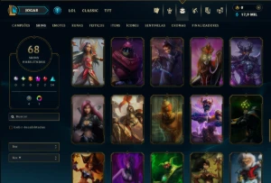 Diamante 4 com 85 Champs e 68 Skins ( JG / MID ) - League of Legends LOL