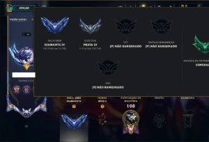 Diamante 4 com 85 Champs e 68 Skins ( JG / MID ) - League of Legends LOL