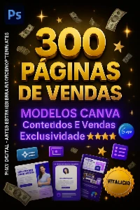 300 Páginas De Vendas Editáveis - Canva