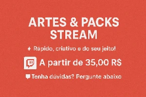 Artes Exclusivas para Sua Stream/twitch - Serviços Digitais