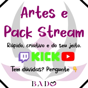 Artes Exclusivas para Sua Stream/twitch - Serviços Digitais