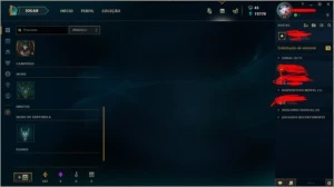 Conta de League of Legends - Platina 5 LOL