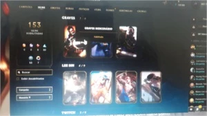 Conta league of legends 153 skins LOL