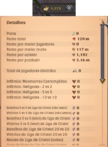 Conta Albion Online 120m Fama
