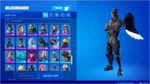 conta fortnite s2 muitas skins raras