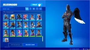 conta fortnite s2 muitas skins raras