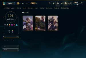 Prata 2 com 150 Champs e 101 Skins ( Mais de 100 Jogos ) - League of Legends LOL