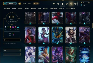 Prata 2 com 150 Champs e 101 Skins ( Mais de 100 Jogos ) - League of Legends LOL