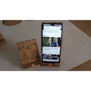 Kit 10 suporte porta celular personalizado, feito em MDF - Artesanato e Personalizados