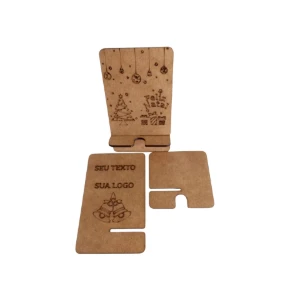 Kit 10 suporte porta celular personalizado, feito em MDF - Artesanato e Personalizados