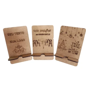 Kit 10 suporte porta celular personalizado, feito em MDF