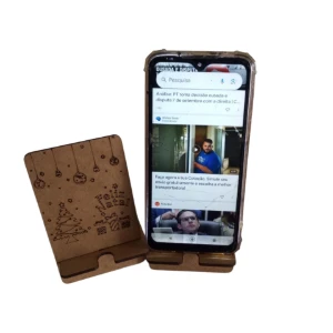 Kit 10 suporte porta celular personalizado, feito em MDF - Artesanato e Personalizados
