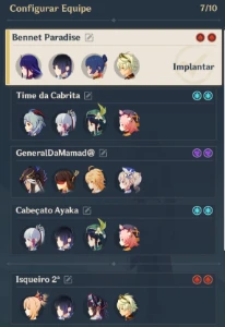 Conta Genshin End Game AR58 com 12 personagens 5* - Genshin Impact