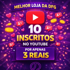 ✅10 Inscritos no YouTube✅ – BARATO - - Redes Sociais