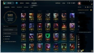 Conta gold 1, 36 skins, 89 champs, mmr plat 5. - League of Legends LOL