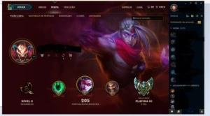 Conta gold 1, 36 skins, 89 champs, mmr plat 5. - League of Legends LOL