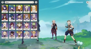 Conta Genshin Impact AR 18: Shogun, Kazuha e Keqing + 18 T4