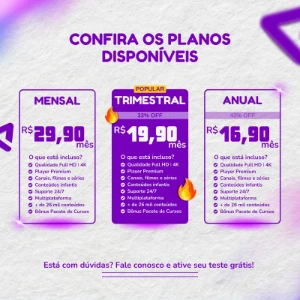 [Libere Todos Os Canais] - Iptv Streaming (O Melhor Servidor - Assinaturas e Premium