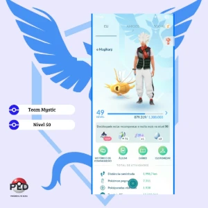 Conta Nível 50 | Team Mystic | Contas Pokémon GO