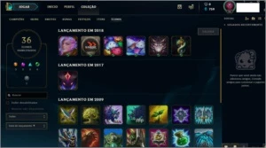 Conta de lol platina 5 bem barata - League of Legends
