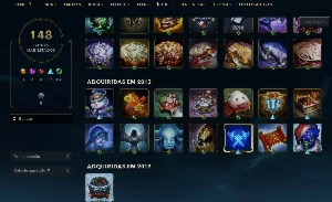 Conta League of Legends Full Acesso - 146 Champs e 136 Skins LOL