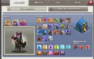 CV 12 quase full 6 construtores, bem upado runas - Clash of Clans