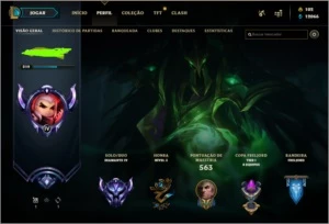 Conta LoL diamond 4, 217 skins, diamond+ em 5 seassons - League of Legends