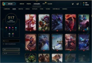 Conta LoL diamond 4, 217 skins, diamond+ em 5 seassons - League of Legends