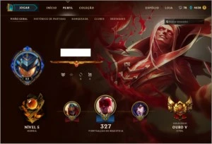 Conta de Legue of Legends ouro 5 - League of Legends LOL